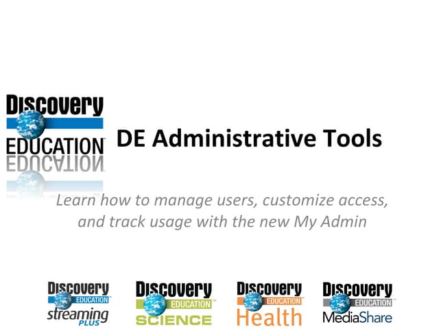 Discovery Education - My Admin