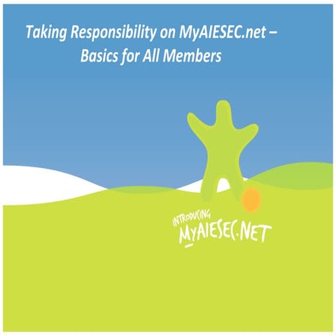 My Aiesec.Net Education For Tr Induction