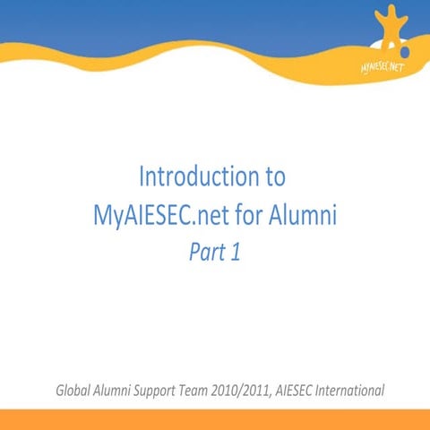 MyAIESECc.net for Alumni Tutorial part 1
