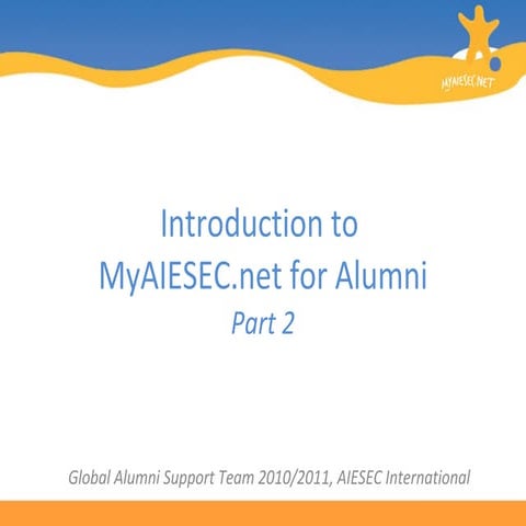 MyAIESECc.net for Alumni Tutorial part 2