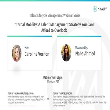 Talent Lifecycle Management: Internal Mobility - A Talent Management Strategy...