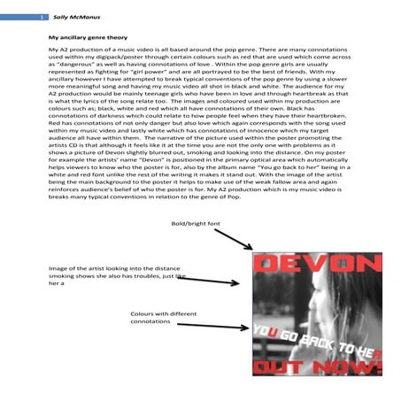 My ancillary genre theory