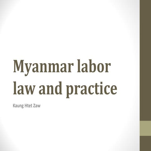 Myanmar labor law and practice2