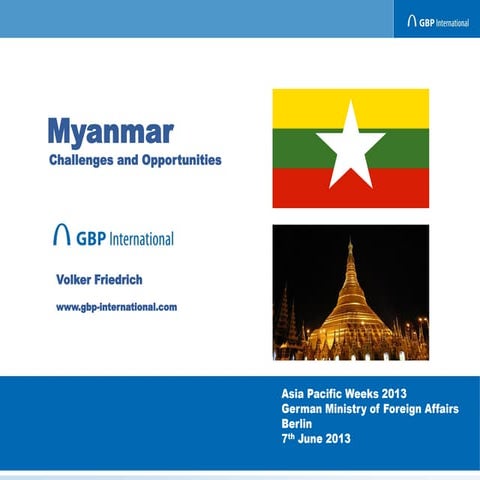 Risks and opportunities in Myanmar