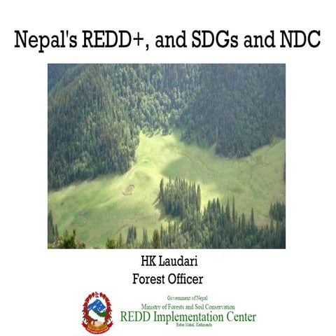 Linkage of Nepal's REDD+ to SDGs and NDC