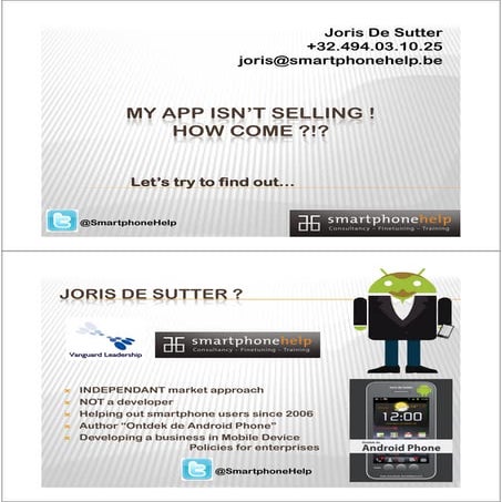 My App Isn't Selling! How Come?!?