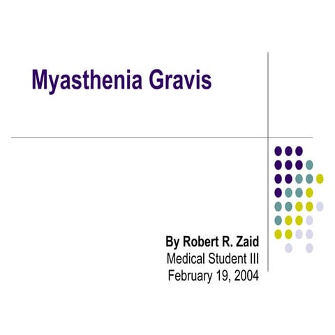 Myasthenia gravis
