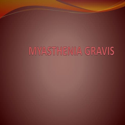 Myasthenia gravis