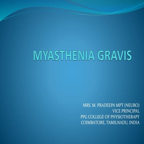 Myasthenia gravis