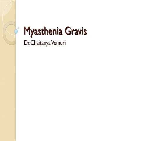 myasthenia gravis approach for diagnosis