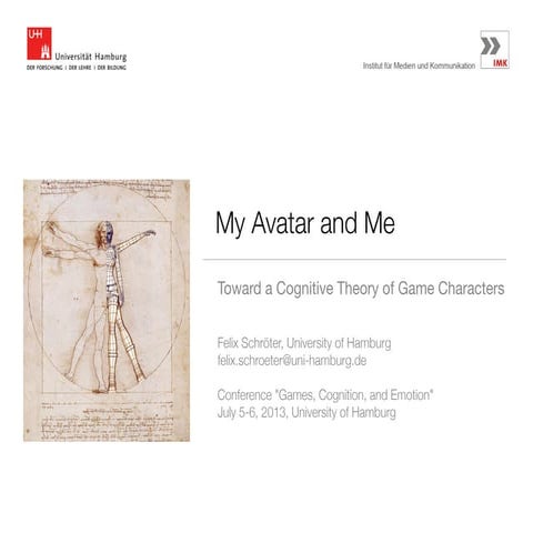 My Avatar and Me. Toward a Cognitive Theory of Game Characters