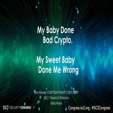 My Baby Done Bad Crypto - My Sweet Baby Done Me Wrong