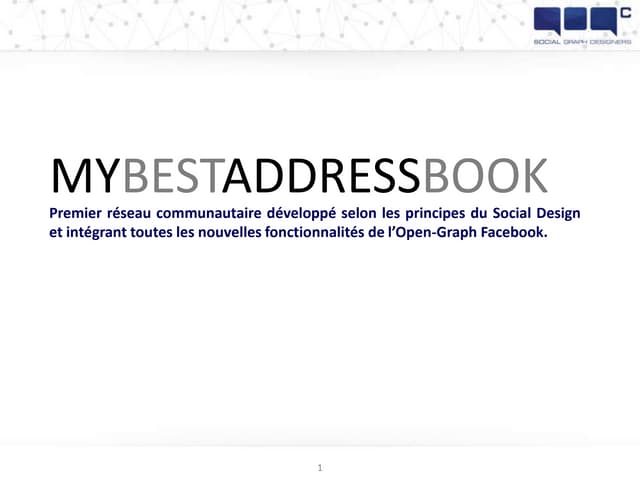 MyBestAddressBook : premier réseau ...