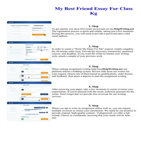 My Best Friend Essay For Class Kg. Online assignment writing service.