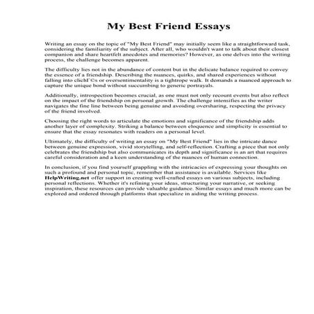My Best Friend Essays.pdf