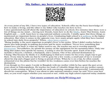 My Best Teacher Essay Pdf