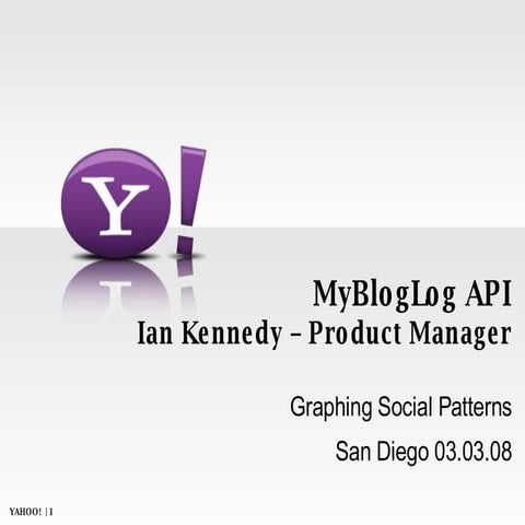MyBlogLog API Launch - GSP West 2008