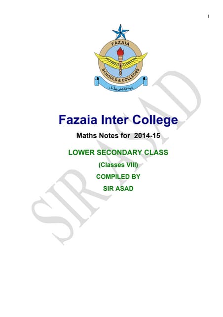 Papers for 8th class , Mcq's for 8th class