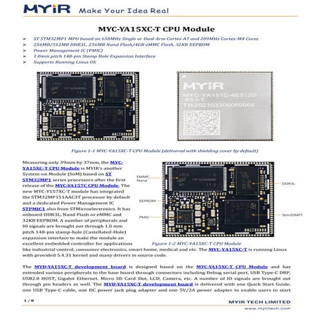MYC-YA15XC-T CPU Module