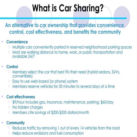 Carsharing Presentation