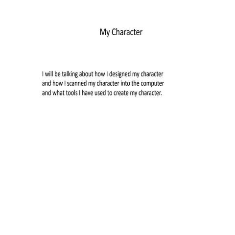 My character