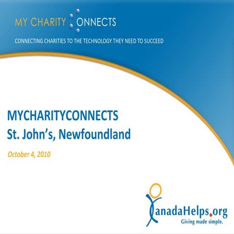 MyCharityConnects St. John's [2010 10-04]