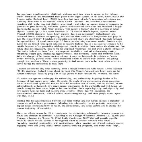 My children and nature