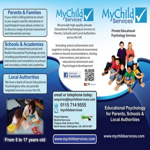 MyChild Services Information Sheet (755kb)