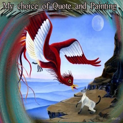 My choice of quote and painting