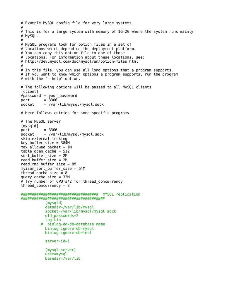 My Cnf Mysql Multimaster Replication Syntex Images, Photos, Reviews