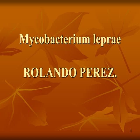 Mycobacterium leprae