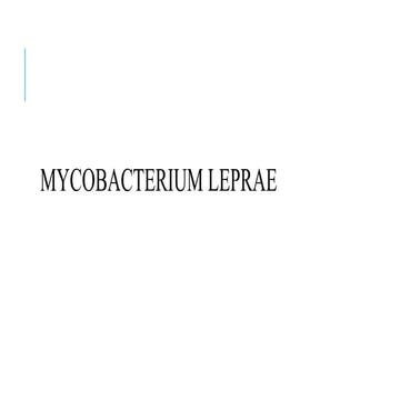 mycobacterium leprae.pptx for educational