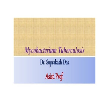 Mycobacterium tuberculosis