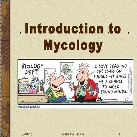 Mycology   introduction week 5
