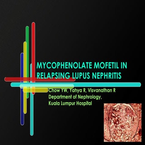 Mycophenolate Mofetil In Relapsing Lupus Nephritis