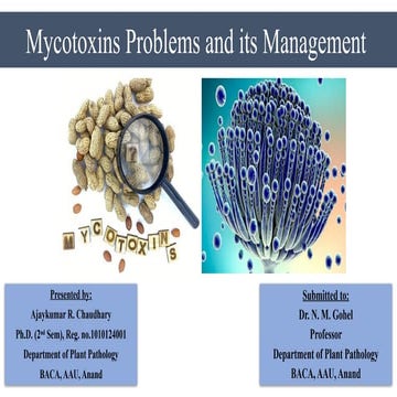 Mycotoxin problems and their management.pptx