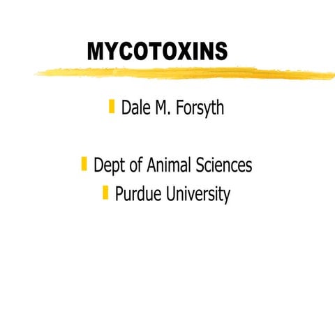 Mycotoxins