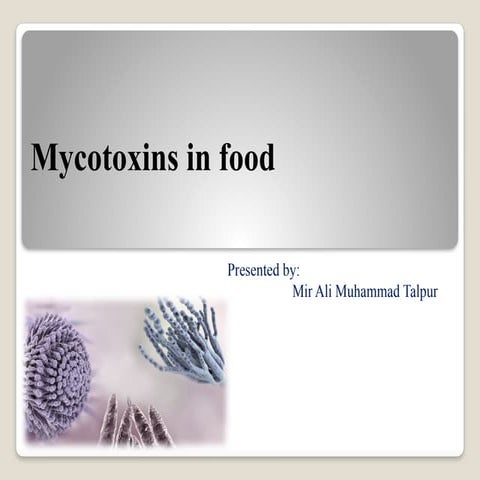 Mycotoxins in Food causes food spoilage and disease