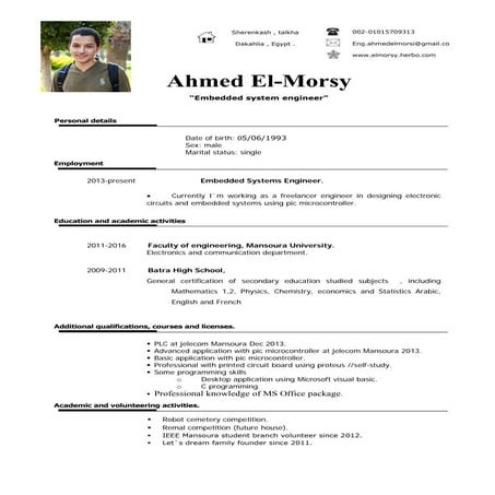 My cv
