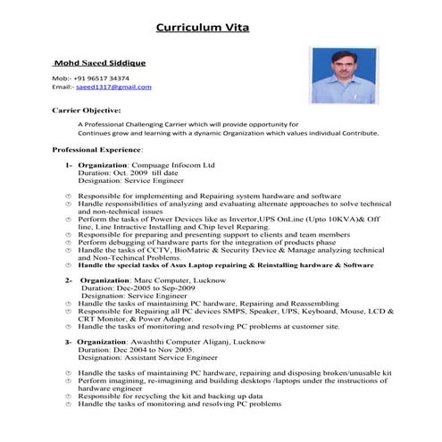 My cv