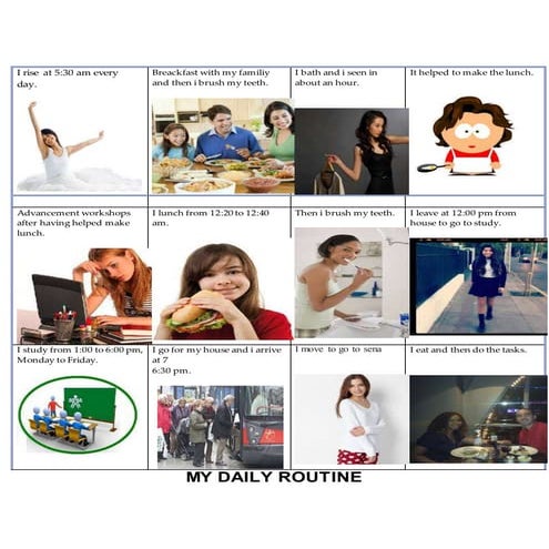 My daily routine liliana | DOCX