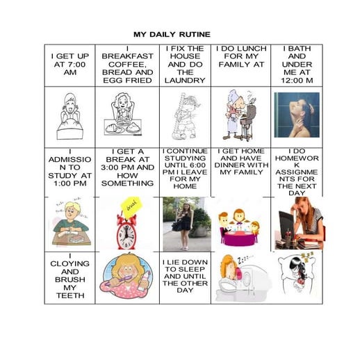 My daily routine | PPTX