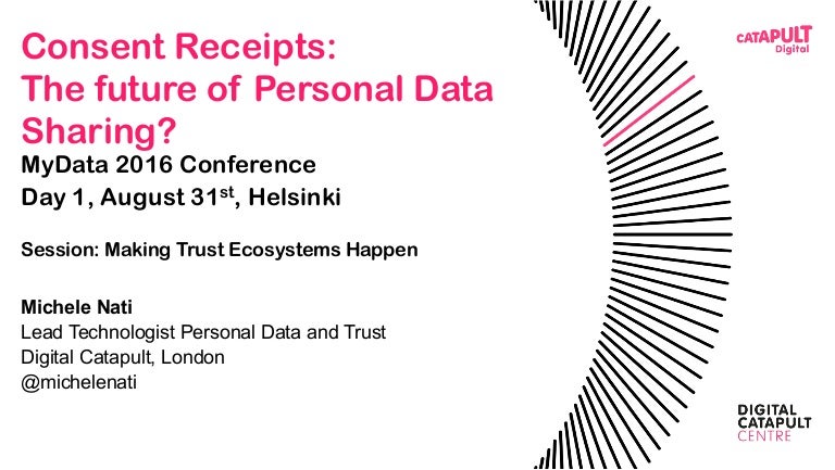 consent receipts the future of personal data michele nati lead t