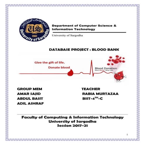 online Blood Bank management system 