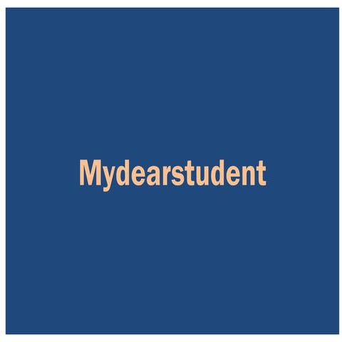 Mydearstudent