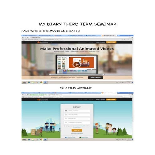 My diary third term seminar