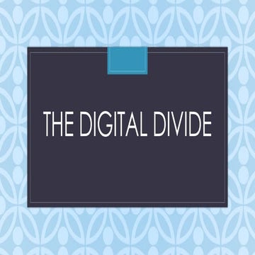 Bridging the Digital Divide: Addressing Inequality in Access and Skills ...