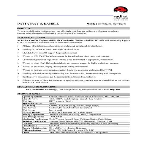 Dattatray Resume