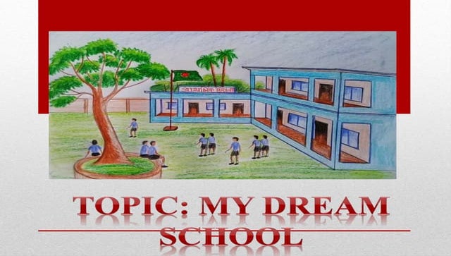 My Dream School Ideas Page De Garde