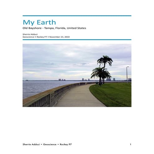 Natural and Human Sciences: My Earth Survey
